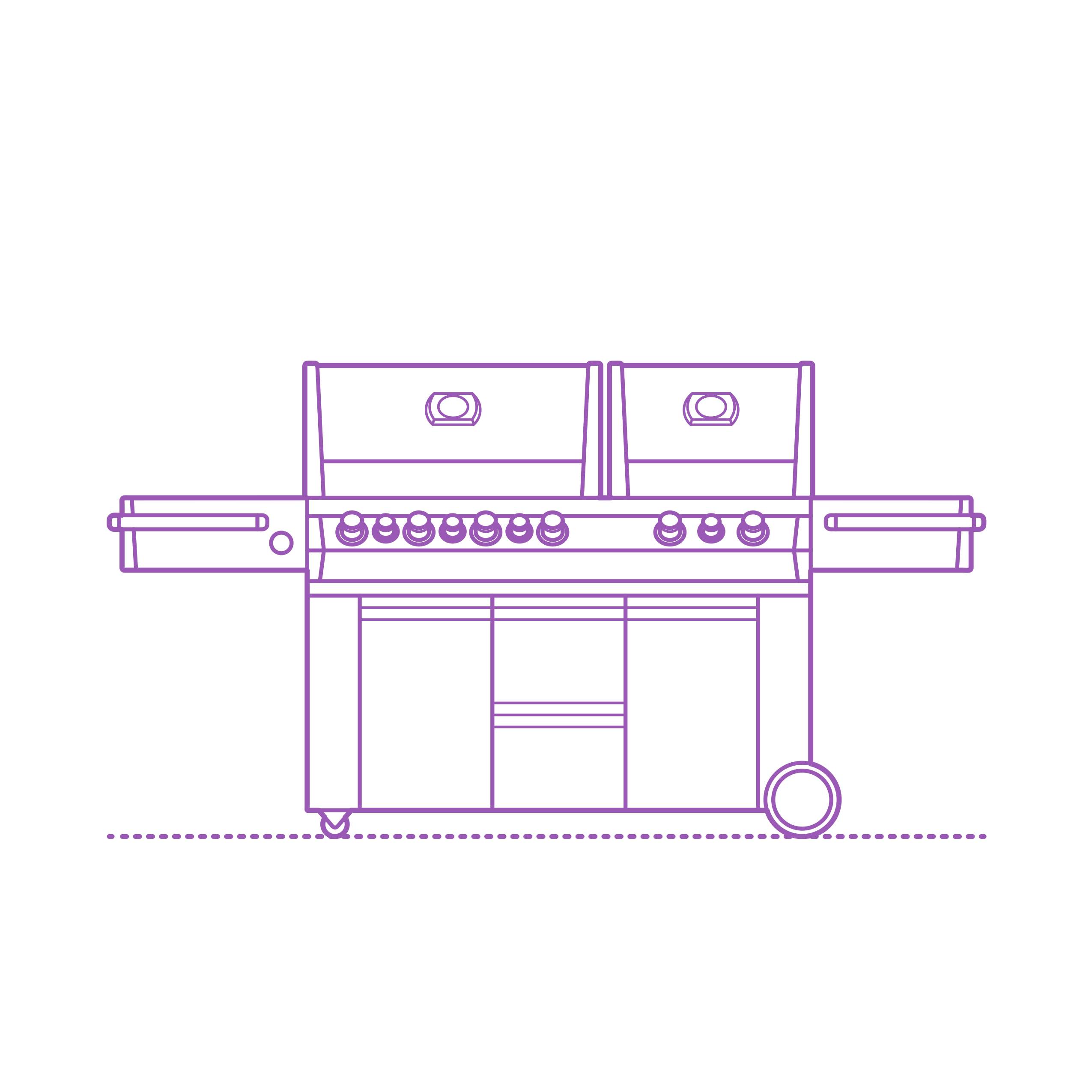 Fixtures Barbecue Bbq Grills Large Gas Grill Svg Line Art Free Vectors
